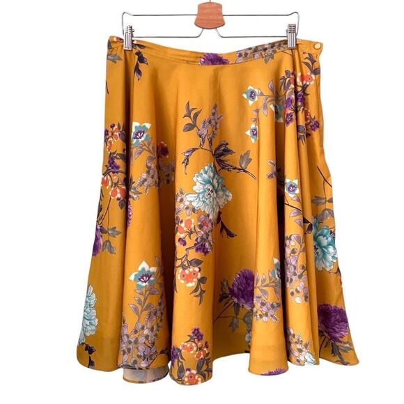 Modcloth Bea Dot Satin A Line Midi Circle Skirt in Size 1X - Picture 5 of 12